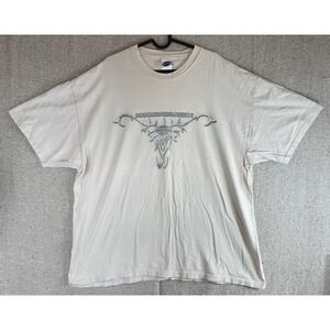 MENS Sz 2XL Beige Harley Davidson Short Sleeve Shirt Boise Idaho